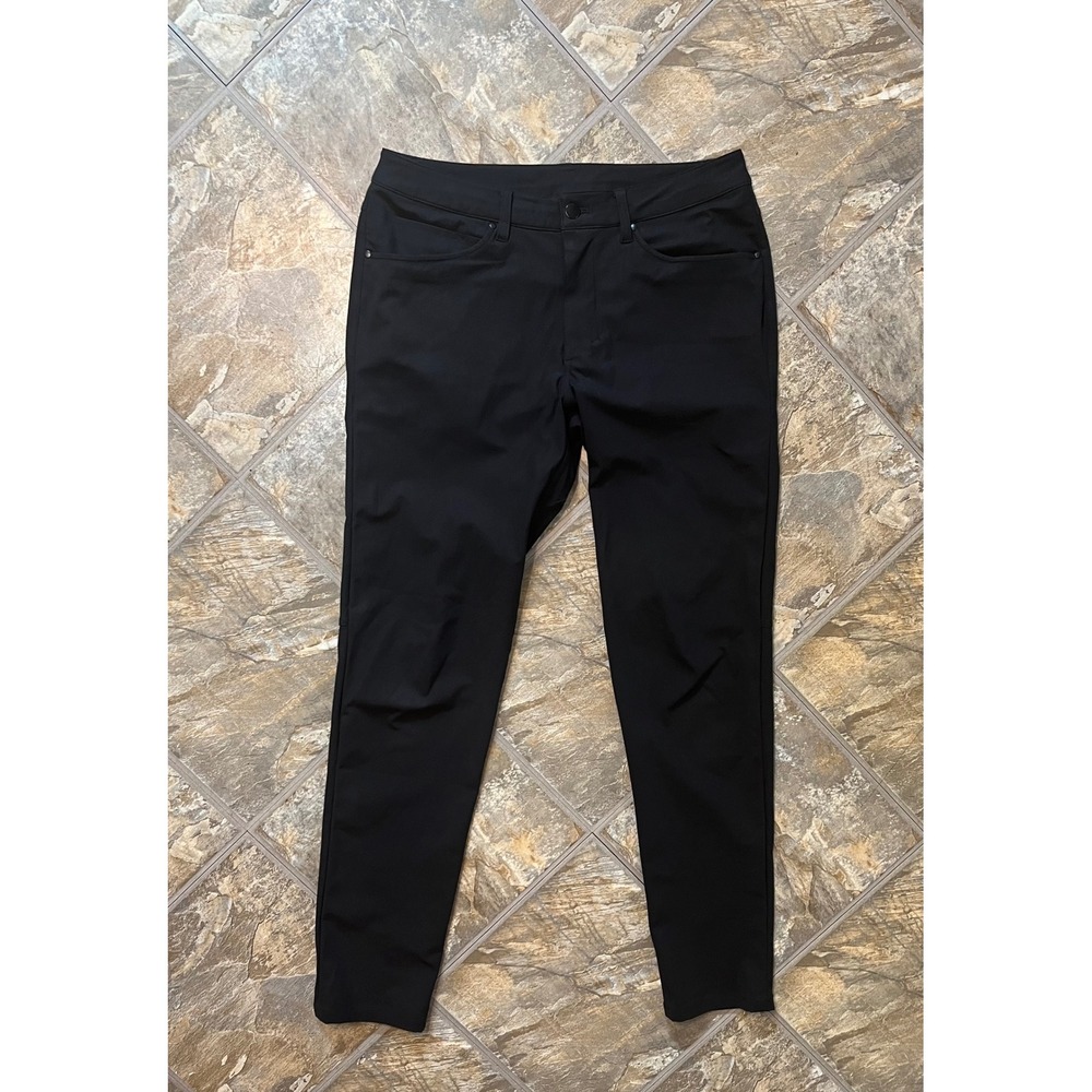 Lululemon ABC Pant Slim Fit Men 32x32 Black Warpstreme 5 Pocket